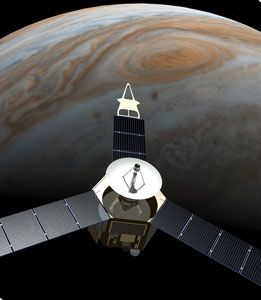 Space Probe Oribiting Jupiter