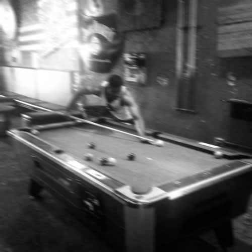 Myself playing pool